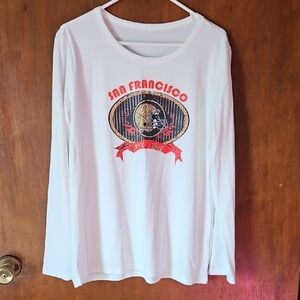 White Long Sleeve San Francisco Graphic Tee